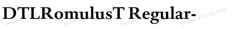 DTLRomulusT Regular字体转换